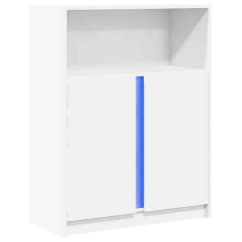 Komoda s LED svjetlima bijela 77x34x100 cm konstruirano drvo - Bijela 1 77 cm Cijena