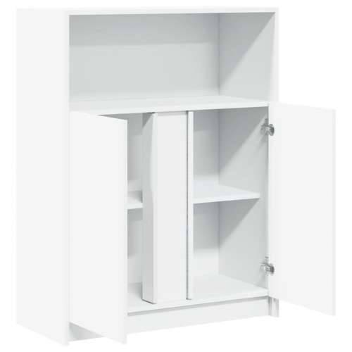 Komoda s LED svjetlima bijela 77x34x100 cm konstruirano drvo - Bijela 1 77 cm Cijena