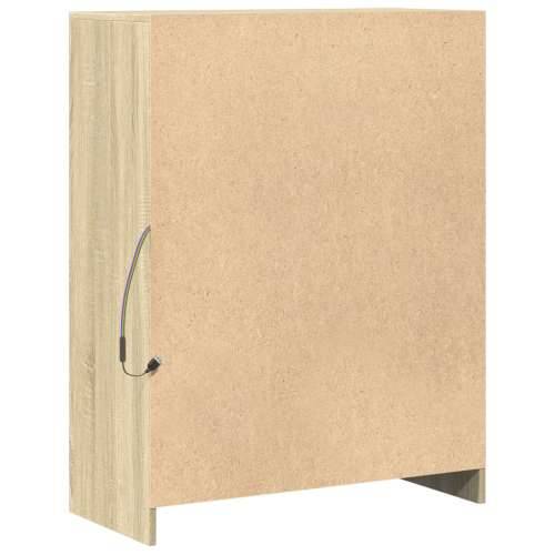 Komoda s LED svjetlima boja hrasta 77 x 34 x 100 cm drvena - sonoma hrast 1 77 cm Cijena