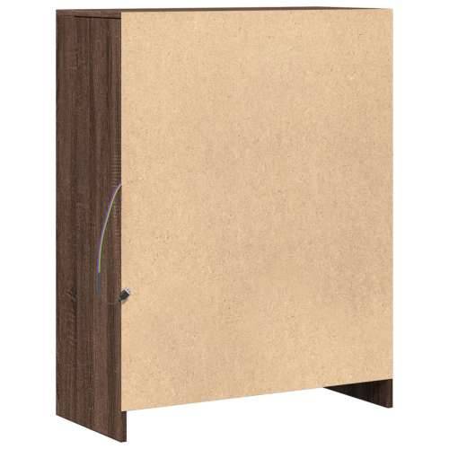 Komoda s LED svjetlima boja hrasta 77 x 34 x 100 cm drvena - Smeđi hrast 1 77 cm Cijena