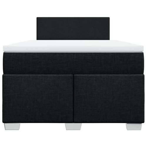 Krevet box spring s madracem crni 120 x 190 cm od tkanine - Crna 120 x 190 cm Gladak dizajn Cijena