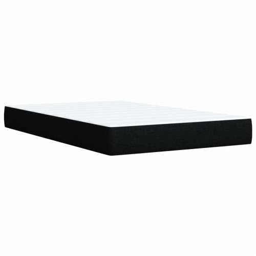 Krevet box spring s madracem crni 120 x 190 cm od tkanine - Crna 120 x 190 cm Gladak dizajn Cijena
