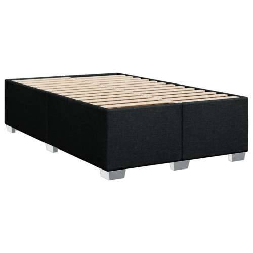 Krevet box spring s madracem crni 120 x 190 cm od tkanine - Crna 120 x 190 cm gumbi Cijena