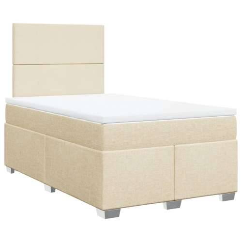Krevet box spring s madracem krem 120 x 190 cm od tkanine - Krema 120 x 190 cm Gladak dizajn Cijena
