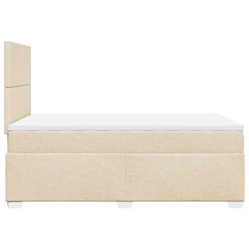 Krevet box spring s madracem krem 120 x 190 cm od tkanine - Krema 120 x 190 cm Gladak dizajn Cijena