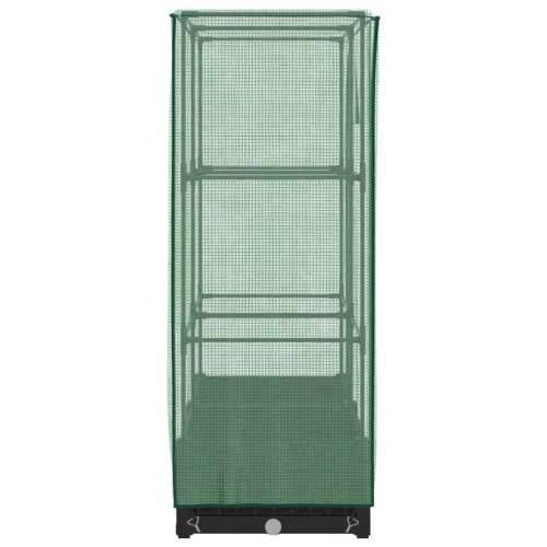 Povišena gredica s pokrovom za staklenik 80 x 40 x 123 cm - Crna 80 x 40 x 123 cm 1 Cijena