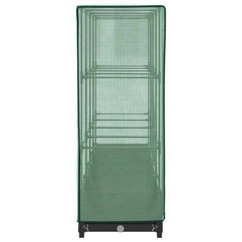 Povišena gredica s pokrovom za staklenik 160 x 40 x 123 cm - Crna 160 x 40 x 123 cm 1 Cijena