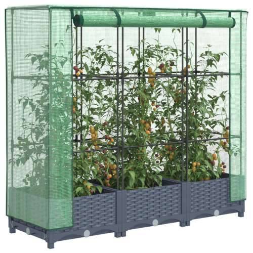 Povišena gredica s pokrovom za staklenik 120 x 40 x 123 cm - Plavo-siva 120 x 40 x 123 cm 1 Cijena