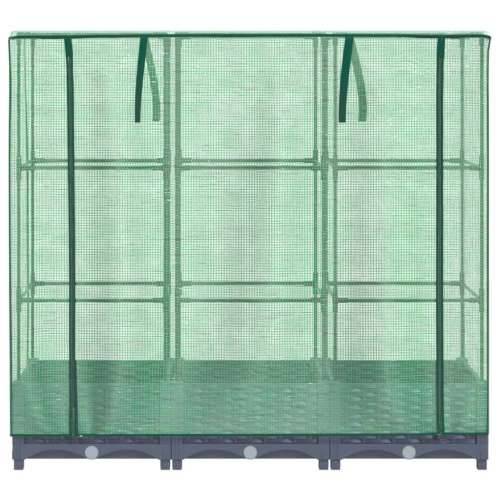 Povišena gredica s pokrovom za staklenik 120 x 40 x 123 cm - Plavo-siva 120 x 40 x 123 cm 1 Cijena