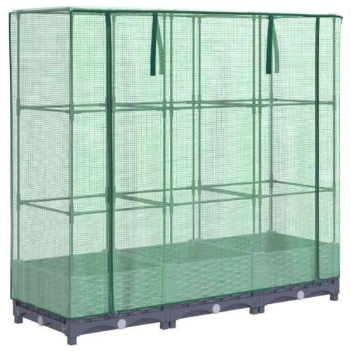 Povišena gredica s pokrovom za staklenik 120 x 40 x 123 cm - Plavo-siva 120 x 40 x 123 cm 1 Cijena