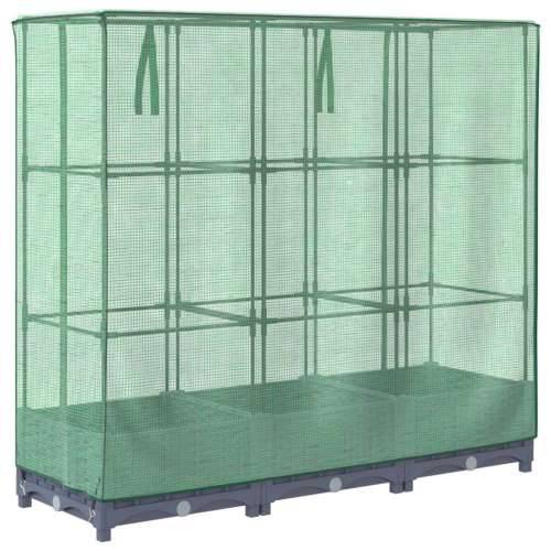 Povišena gredica s pokrovom za staklenik 120 x 40 x 123 cm - Plavo-siva 120 x 40 x 123 cm 1 Cijena