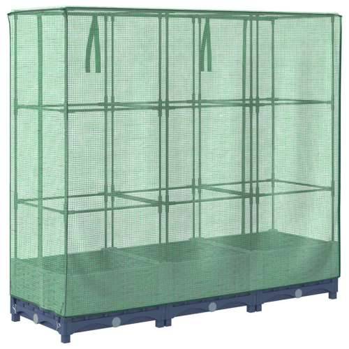 Povišena gredica s pokrovom za staklenik 120 x 40 x 123 cm - Plavo-siva 120 x 40 x 123 cm 1 Cijena