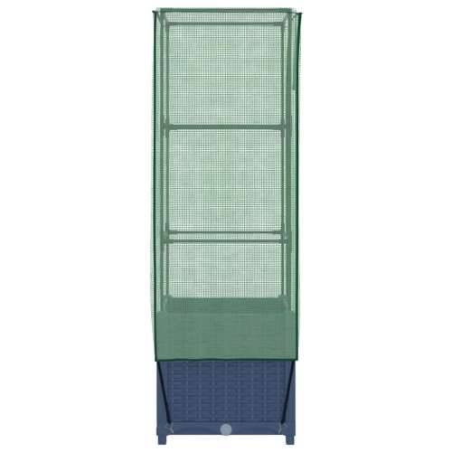 Povišena gredica s pokrovom za staklenik 40 x 40 x 139 cm - Plavo-siva 40 x 40 x 139 cm 1 Cijena