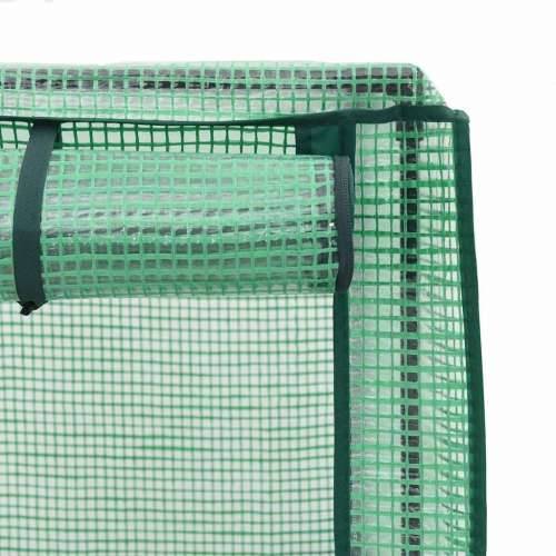 Povišena gredica s pokrovom za staklenik 160 x 40 x 153 cm - Plavo-siva 1 Cijena