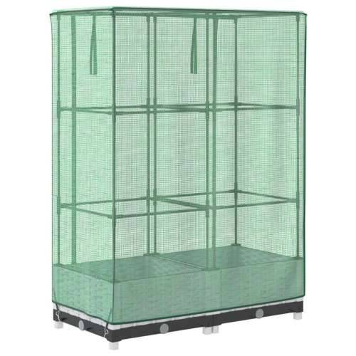 Povišena gredica s pokrovom za staklenik 80 x 40 x 123 cm - Bijela 80 x 40 x 123 cm 1 Cijena