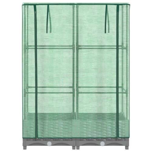 Povišena gredica s pokrovom za staklenik 80 x 40 x 123 cm - Svjetlosiva 80 x 40 x 123 cm 1 Cijena
