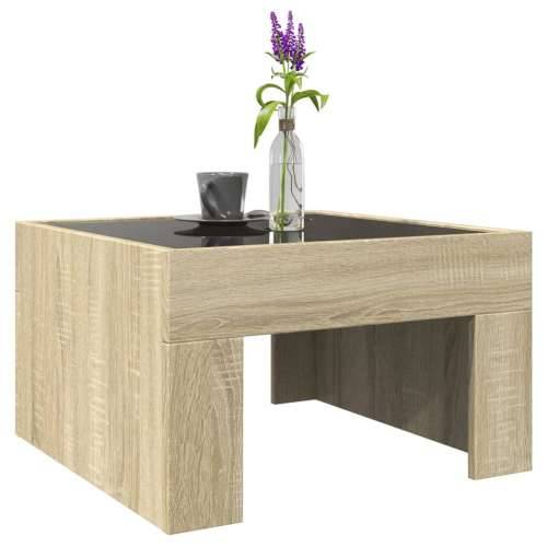 Stolić s beskonačnim LED svjetlima boja hrasta 50x50x30 cm - sonoma hrast 1 50 cm Cijena