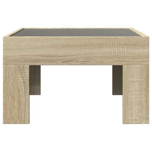 Stolić s beskonačnim LED svjetlima boja hrasta 50x50x30 cm - sonoma hrast 1 50 cm Cijena