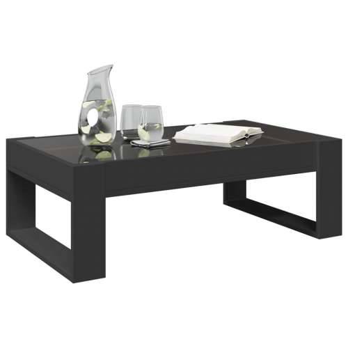 Stolić za kavu s beskonačnim LED svjetlima crni 90x53x30 cm - Crna 1 90 cm Cijena