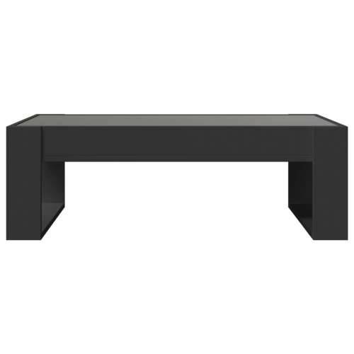 Stolić za kavu s beskonačnim LED svjetlima crni 90x53x30 cm - Crna 1 90 cm Cijena