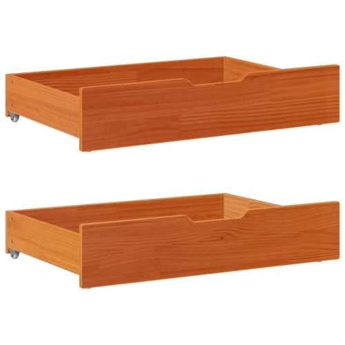 Ladice ispod kreveta 2 kom voštano smeđe 80x55x17cm od borovine - Voštano smeđa 80 x 55 x 16 cm 1 Cijena