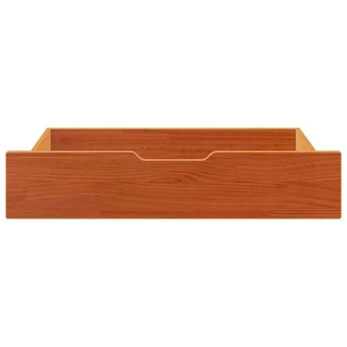 Ladice ispod kreveta 2 kom voštano smeđe 80x55x17cm od borovine - Voštano smeđa 80 x 55 x 16 cm 1 Cijena