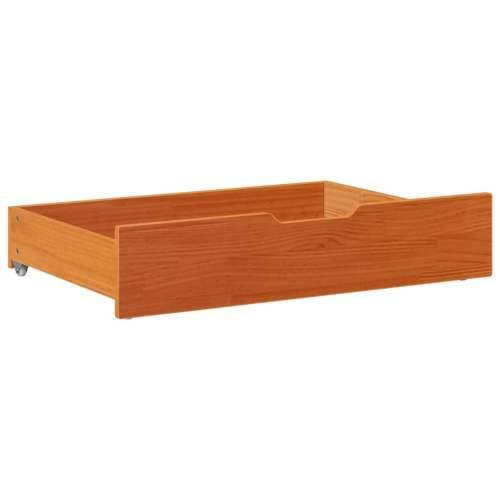 Ladice ispod kreveta 2 kom voštano smeđe 80x55x17cm od borovine - Voštano smeđa 80 x 55 x 16 cm 1 Cijena