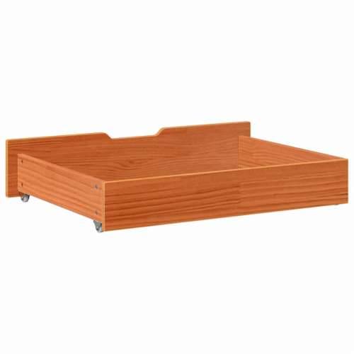 Ladice ispod kreveta 2 kom voštano smeđe 80x55x17cm od borovine - Voštano smeđa 80 x 55 x 16 cm 1 Cijena
