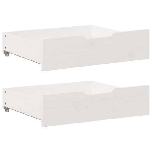 Ladice ispod kreveta 2 kom bijele 75x55x17 cm od borovine - Bijela 75 x 55 x 16 cm 1 Cijena