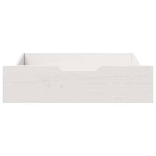 Ladice ispod kreveta 2 kom bijele 75x55x17 cm od borovine - Bijela 75 x 55 x 16 cm 1 Cijena