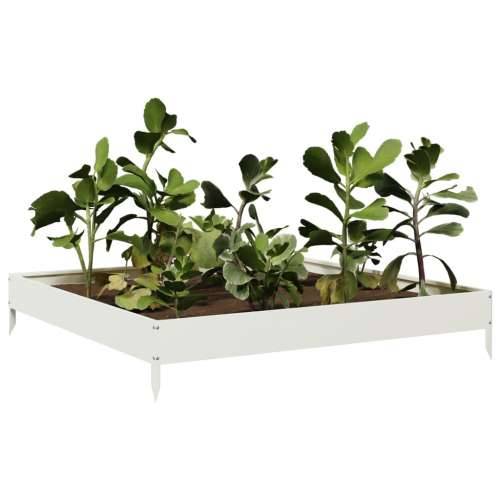 Povišena gredica - Vrtna gredica bijeli 100 x 100 x 18,5 cm od čelika - Čelik/bijela 100 x 100 x 18.5 cm 1 Čelik Cijena