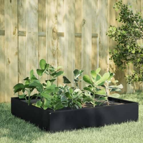 Povišena gredica - Vrtna gredica crni 100x100x33,5 cm od čelika - Čelik/crna 100 x 100 x 33.5 cm 1 Čelik Cijena