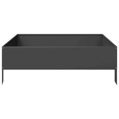 Povišena gredica - Vrtna gredica crni 100x100x33,5 cm od čelika - Čelik/crna 100 x 100 x 33.5 cm 1 Čelik Cijena