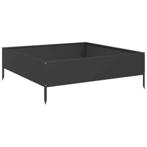 Povišena gredica - Vrtna gredica crni 100x100x33,5 cm od čelika - Čelik/crna 100 x 100 x 33.5 cm 1 Čelik Cijena