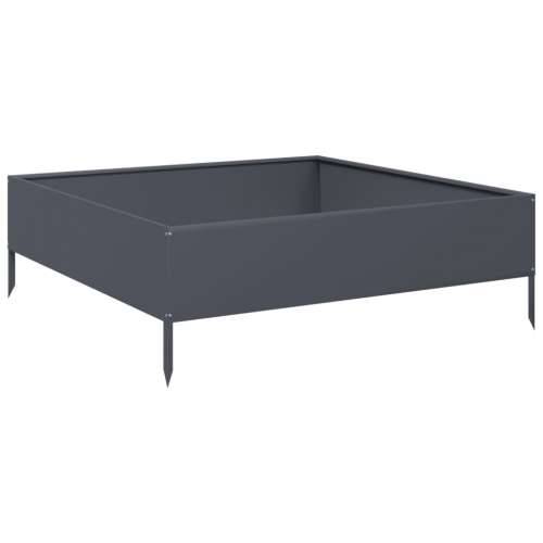 Povišena gredica - Vrtna gredica antracit 100x100x33,5 cm od čelika - Čelik/antracit 100 x 100 x 33.5 cm 1 Čelik Cijena