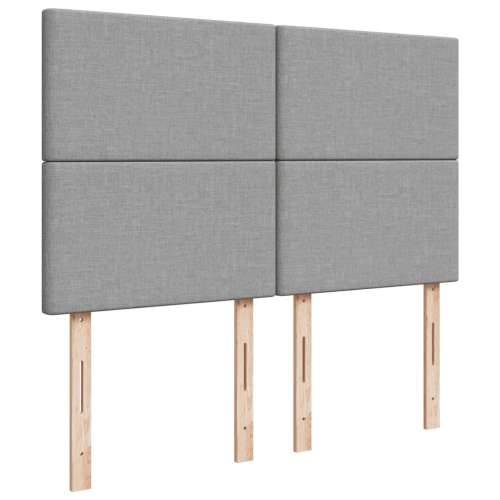 Krevet box spring s madracem svjetlosiva 160x200 cm tkanina - Svjetlosiva 160 x 200 cm Gladak dizajn Cijena
