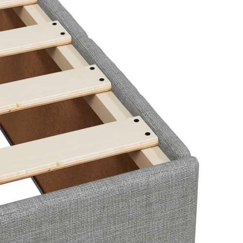 Krevet box spring s madracem svjetlosiva 160x200 cm tkanina - Svjetlosiva 160 x 200 cm Gladak dizajn Cijena