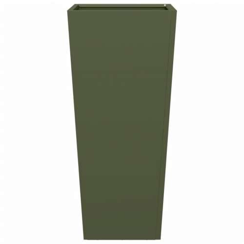 Vrtne sadilice 2 kom maslinastozelene 35x35x75 cm čelične - Čelik/zelena 35 x 35 x 75 cm 2 Cijena