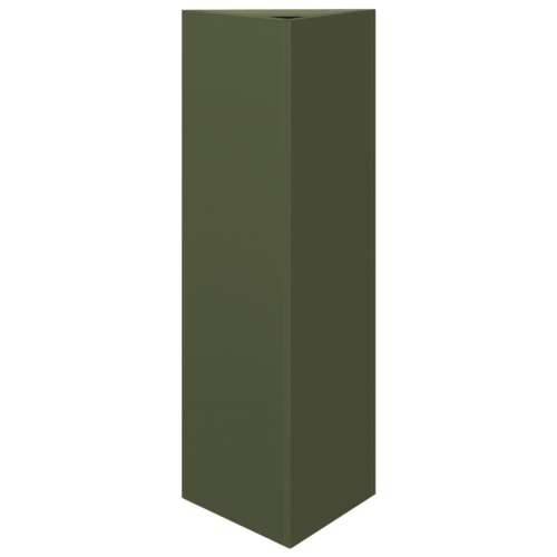 Vrtna sadilica maslinastozelena trokutasta 30x26x75 cm čelična - Čelik/zelena 30 x 26 x 75 cm 1 Cijena