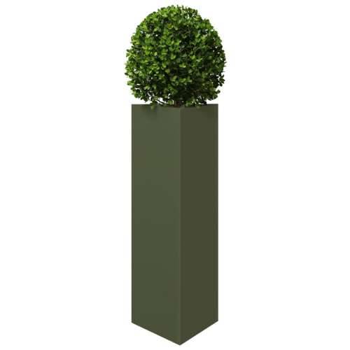 Vrtna sadilica maslinastozelena trokutasta 30x26x75 cm čelična - Čelik/zelena 30 x 26 x 75 cm 1 Cijena