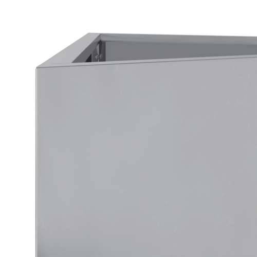 Vrtne sadilice 2kom trokutasta 30x26x75cm od pocinčanog čelika - Pocinčani čelik / siva 30 x 26 x 75 cm 2 Cijena