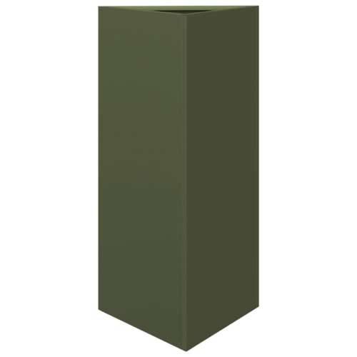 Vrtna sadilica maslinastozelena trokutasta 40x34,5x70cm čelična - Čelik/zelena 40 x 34.5 x 70 cm 1 Cijena