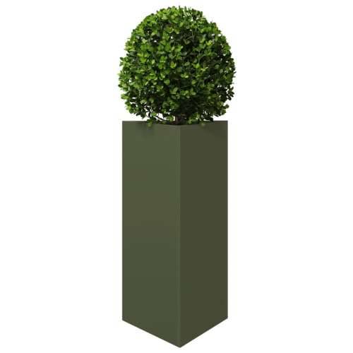 Vrtna sadilica maslinastozelena trokutasta 40x34,5x70cm čelična - Čelik/zelena 40 x 34.5 x 70 cm 1 Cijena