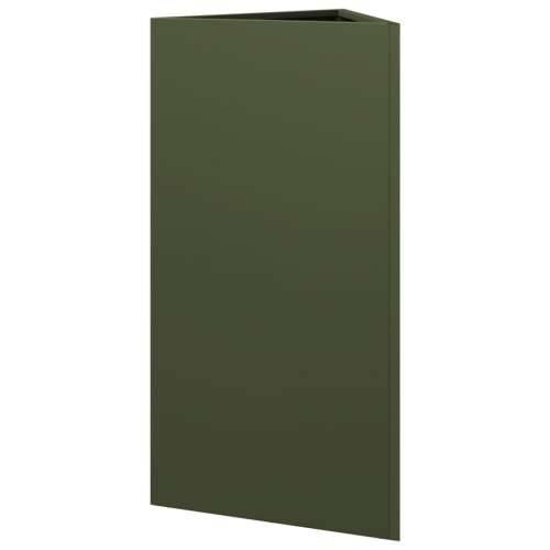 Vrtna sadilica maslinastozelena trokutasta 40x34,5x70cm čelična - Čelik/zelena 40 x 34.5 x 70 cm 1 Cijena