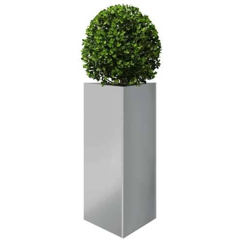 Vrtne sadilice 2kom trokutasta 40x40x75 cm od pocinčanog čelika - Pocinčani čelik / siva 40 x 40 x 75 cm 2 Cijena