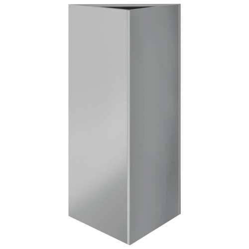 Vrtne sadilice 2kom trokutasta 40x40x75 cm od pocinčanog čelika - Pocinčani čelik / siva 40 x 40 x 75 cm 2 Cijena
