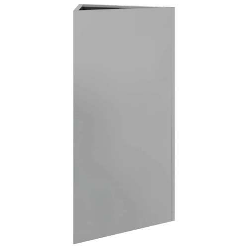 Vrtne sadilice 2kom trokutasta 40x40x75 cm od pocinčanog čelika - Pocinčani čelik / siva 40 x 40 x 75 cm 2 Cijena