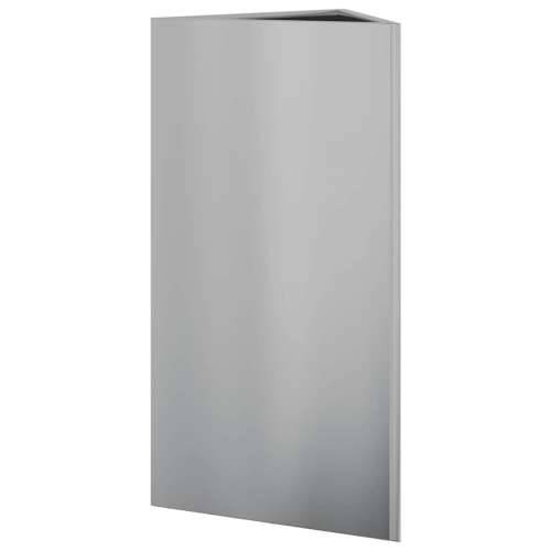 Vrtne sadilice 2kom trokutasta 40x40x75 cm od pocinčanog čelika - Pocinčani čelik / siva 40 x 40 x 75 cm 2 Cijena
