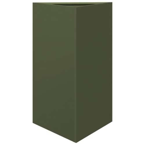 Vrtna sadilica maslinastozelena trokutasta 50x43x75 cm čelična - Čelik/zelena 50 x 43 x 75 cm 1 Cijena
