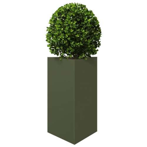 Vrtna sadilica maslinastozelena trokutasta 50x43x75 cm čelična - Čelik/zelena 50 x 43 x 75 cm 1 Cijena